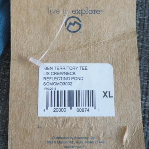 Magellan Outdoors Long Sleeve T-Shirt - Teal/Green - XL - NEW With Tags - Picture 6 of 6